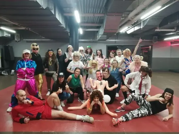 90s hen party dance class Plymouth